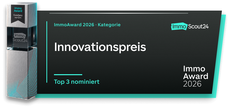 ImmoScout24 ImmoAward 2026 – Innovationspreis, Top 3 nominiert